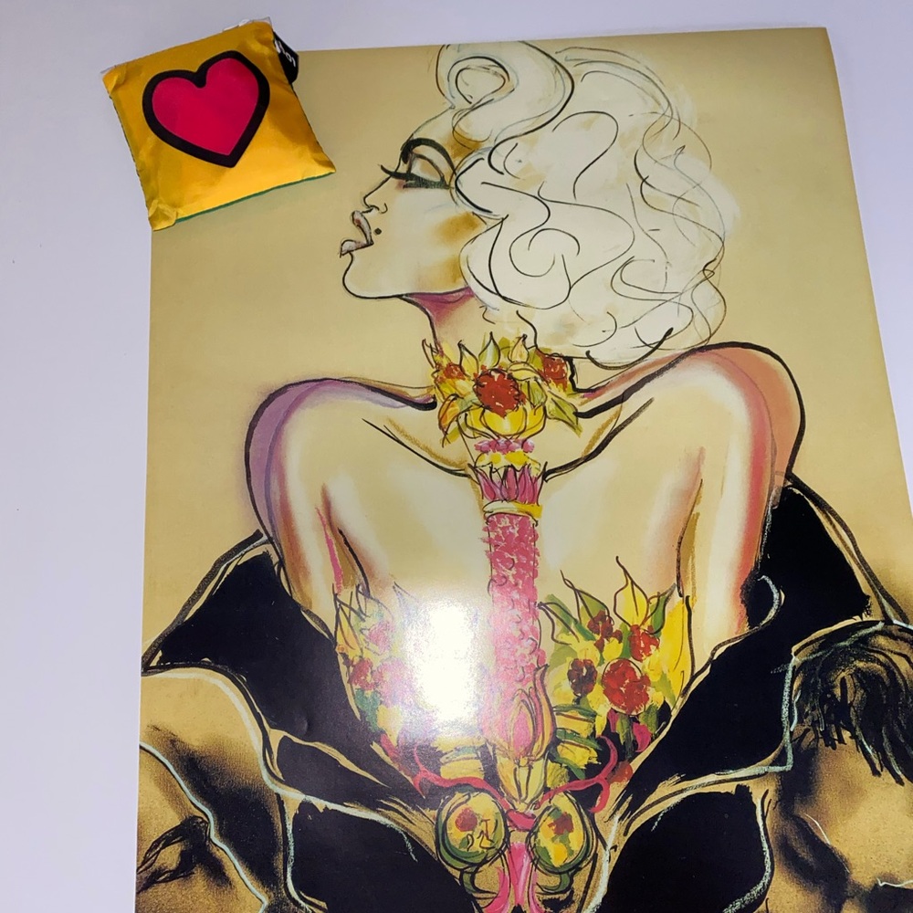 MADONNA STORE DISPLAY VERSACE POSTER MEGA RARE !!
